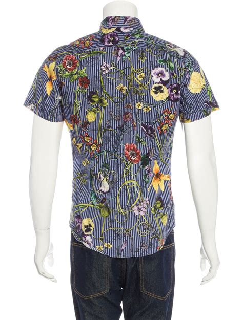 gucci floral short sleeve shirt|xxl gucci shirts.